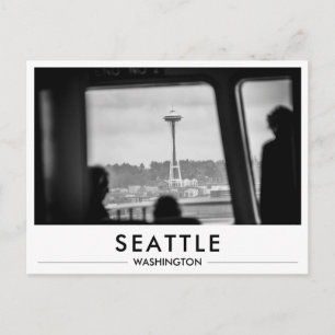 Seattle Foto Space Needle von der Fähre Postkarte
