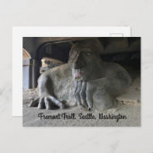 Seattle Fremont Troll #1 Postcard Postkarte (Vorne/Hinten)