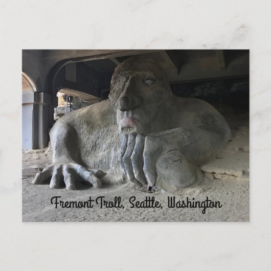 Seattle Fremont Troll #1 Postcard Postkarte (Vorderseite)