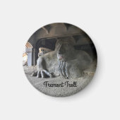 Seattle Fremont Troll #1 Round Magnet (Vorne)