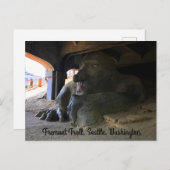 Seattle Fremont Troll #2 Postcard Postkarte (Vorne/Hinten)