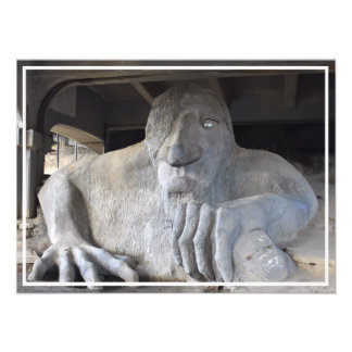 Seattle Fremont Troll Foto Print (in verschiedenen