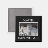 Seattle Fremont Troll Magnet (Vorderseite/Rückseite)