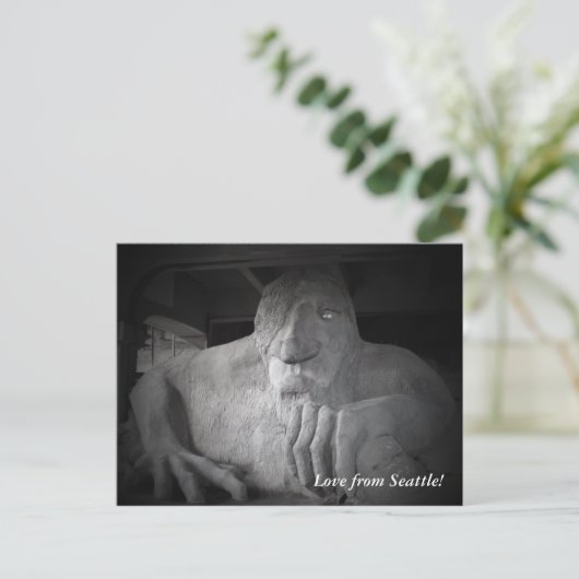 Seattle Fremont Troll Postcard Postkarte (Stehend Vorderseite)