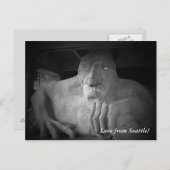 Seattle Fremont Troll Postcard Postkarte (Vorne/Hinten)