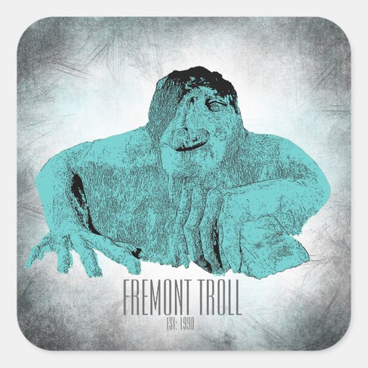 Seattle Fremont Troll Sticker (Vorderseite)
