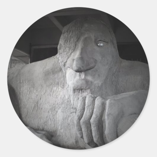 Seattle Fremont Troll Sticker (Vorderseite)