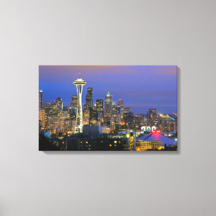 Seattle gesehen von Kerry-Park in der Königin Ann Leinwanddruck