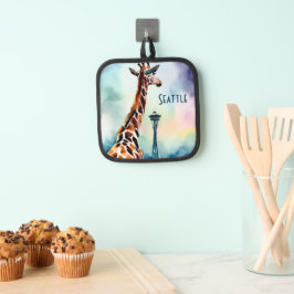 Seattle Giraffe Magnetkarte Topflappen