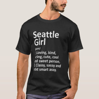 Seattle Girl Wa Washington Funny City Zuhause Root T-Shirt