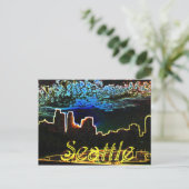 Seattle Glows Postkarte (Stehend Vorderseite)