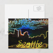 Seattle Glows Postkarte (Vorne/Hinten)