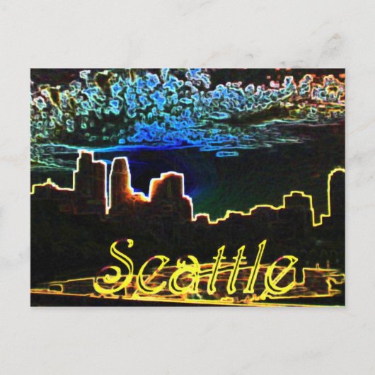 Seattle Glows Postkarte (Vorderseite)