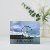 Seattle Great Wheel #2 Postcard Postkarte (Stehend Vorderseite)