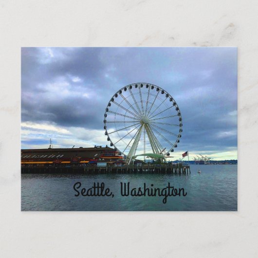 Seattle Great Wheel #2 Postcard Postkarte (Vorderseite)