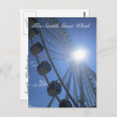 Seattle Great Wheel Postkarte (Vorne/Hinten)