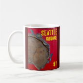 Seattle Grunge Music 1991 Kaffeetasse (Links)