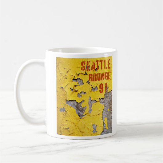 Seattle Grunge Music 1991 Kaffeetasse (Links)