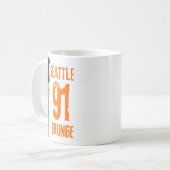 Seattle Grunge Music 1991 Kaffeetasse (Vorderseite Links)