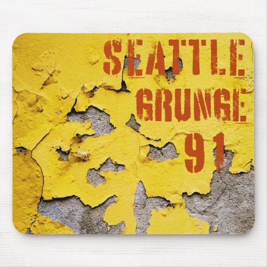 Seattle Grunge Music 1991 Mousepad (Vorne)