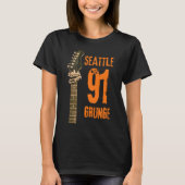 Seattle Grunge Music 1991 T-Shirt (Vorderseite)