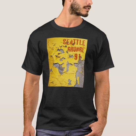 Seattle Grunge Music 1991 T-Shirt (Vorderseite)