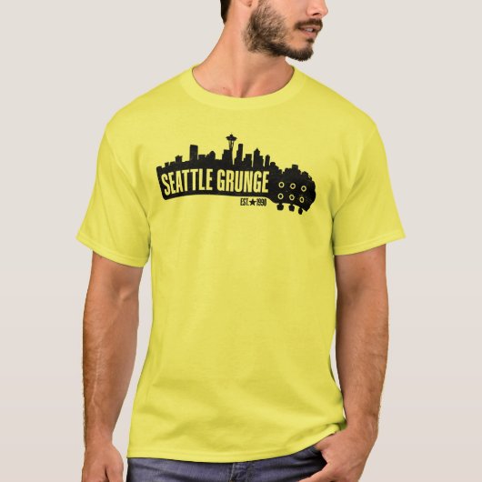 Seattle Grunge Music T-Shirt (Vorderseite)