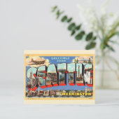 Seattle-Gruß Postkarte (Stehend Vorderseite)