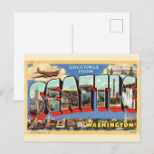 Seattle-Gruß Postkarte (Vorne/Hinten)