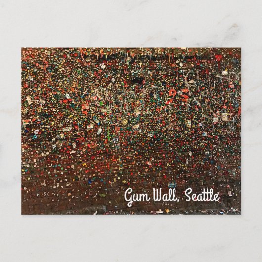 Seattle Gum Wall #2 Postkarte (Vorderseite)