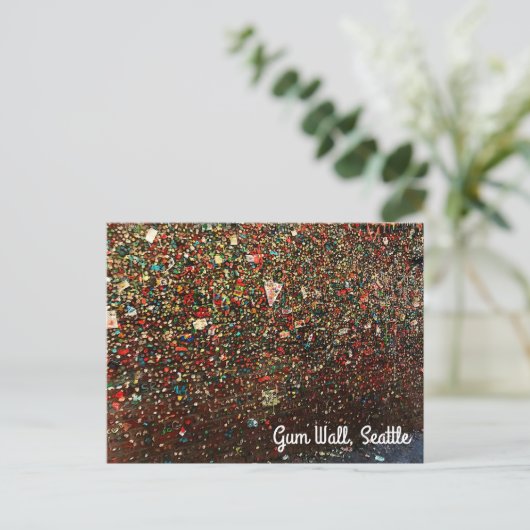 Seattle Gum Wall #3 Postkarte (Stehend Vorderseite)