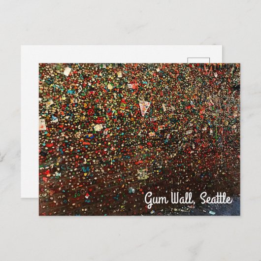 Seattle Gum Wall #3 Postkarte (Vorne/Hinten)