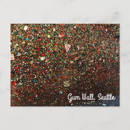 Seattle Gum Wall #3 Postkarte (Vorderseite)