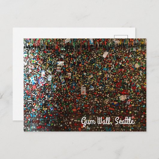 Seattle Gum Wall #4 Postkarte (Vorne/Hinten)