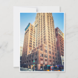 Seattle Iconic Tall Brick Gebäude City Postkarte