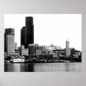 Seattle in B&W Poster (Vorne)