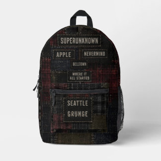 Seattle in den 90ern bedruckter rucksack