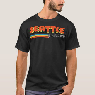 Seattle ist total scheiße Humorvolle Retro-Typogra T-Shirt