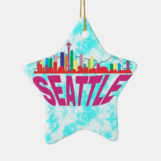 Seattle Keramik Ornament (Rechts)