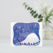 Seattle Landschaft mit dem Berg Rainier Postkarte (Stehend Vorderseite)