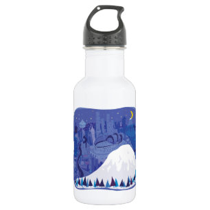Seattle-Landschaft mit dem Mount Rainier Edelstahlflasche