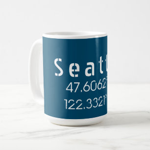 Seattle Latitude Longitude Kaffeetasse