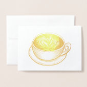 Seattle Latte Coffee Shop Cup of Coffee Feinschmec Folienkarte (Vorderseite mit Umschlag)