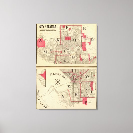 Seattle Leinwanddruck (Vorderseite)