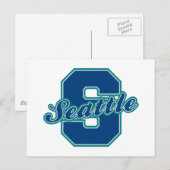 Seattle Letter Postkarte (Vorne/Hinten)