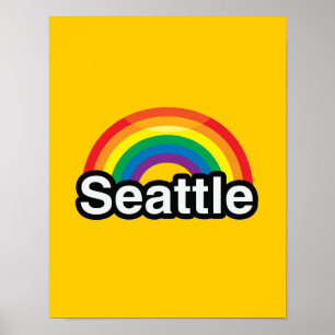 SEATTLE LGBT PRIDE RAINBOUR POSTER