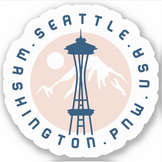 Seattle Logo-Grafik Aufkleber (Vorderseite)