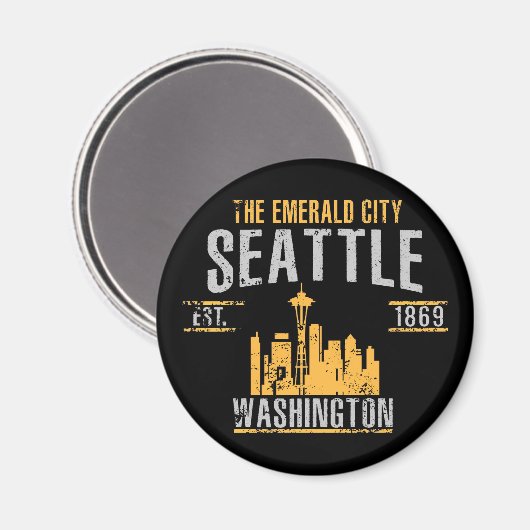 Seattle Magnet (Vorderseite/Rückseite)