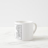 Seattle Map Espressotasse (Vorderseite Rechts)
