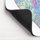 Seattle Map Heart Mousepad (Ecke)